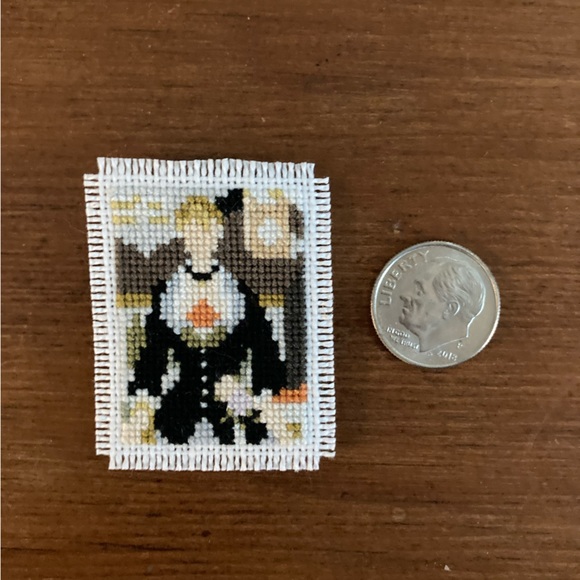 Source Unknown Other - Manet’s “A Bar at the Folies-Bergère” in Mini Cross Stitch Art